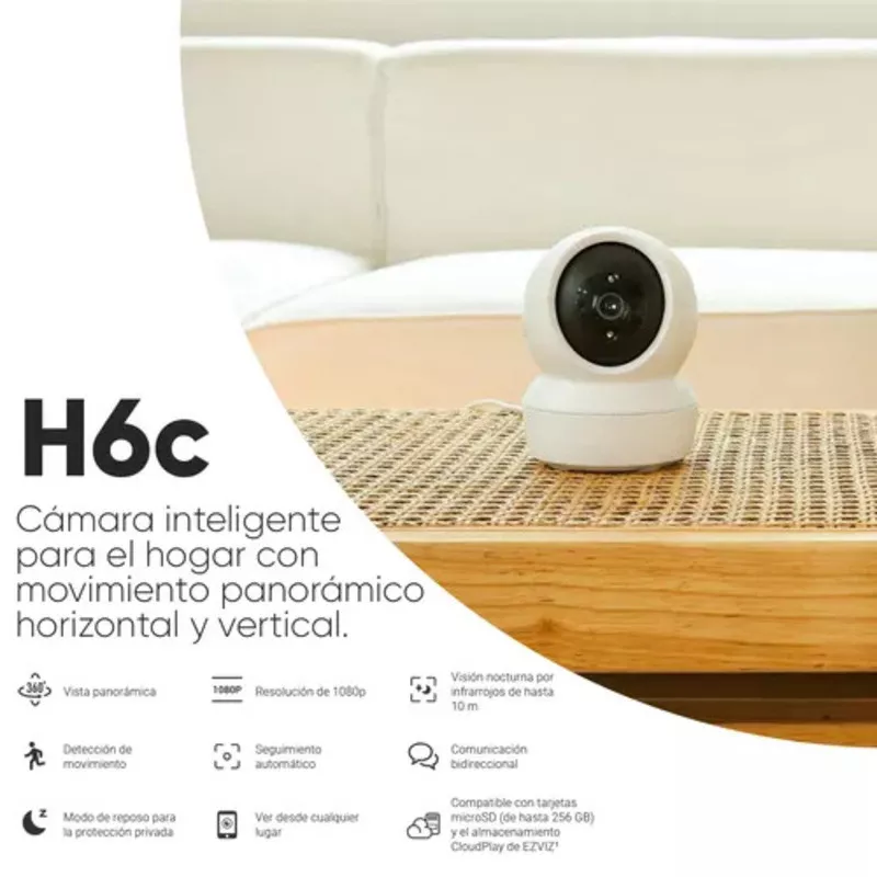 Camara De Seguridad Inalambrica Con Movimiento Ezviz  H6c-4M - Imagen 4