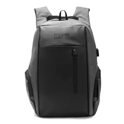 Mochila Porta Notebook Wanderlust Antirobo Urbana Negro