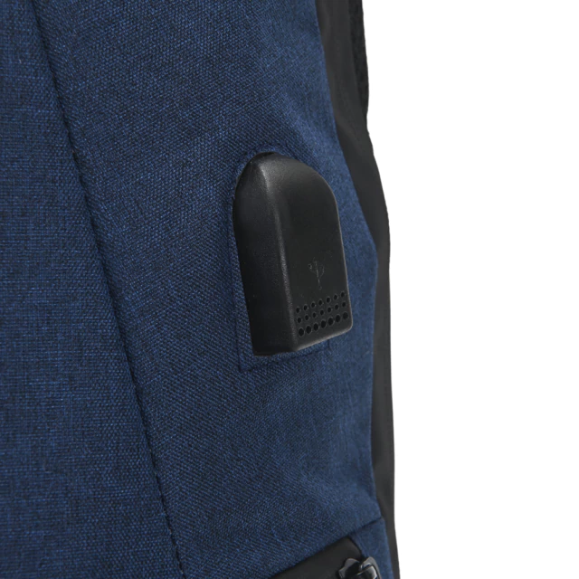 Mochila Porta Notebook Wanderlust Antirobo Urbana Azul - Neg - Imagen 5
