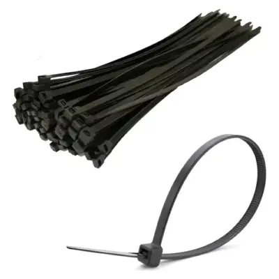 PRECINTO NEGRO 150mm X 3.5mm - BOLSA 100 UNIDADES