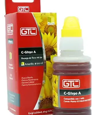 TINTA CANON GI190A AMARILLO GTC