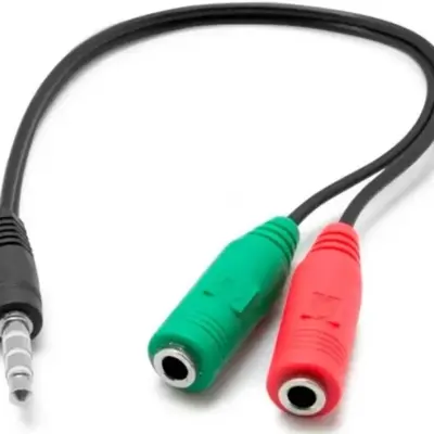 Adaptador 2 Stereo Hembra A Macho De 3 Contacto