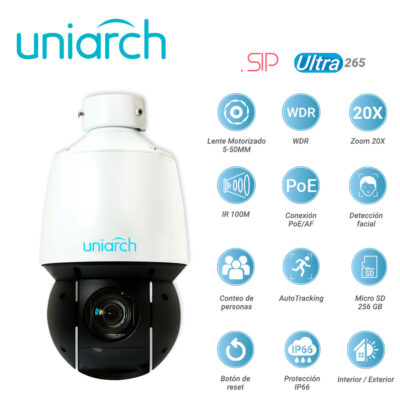 Domo PTZ IP Uniarch  3MP 20x
