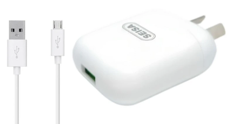 Cargador Celular Seisa 2.1A Carga Rapida 2USB C/Cable USB -V10-8 - Imagen 2